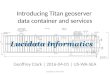 Lucidata Titan geo-server data container and services
