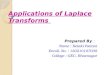 Applications Of Laplace Transforms