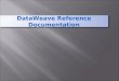 Data weave reference documentation