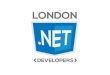 London .NET Developers September event slide