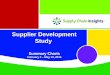 Supplier Development Study - Feb-May 2016 - Summary Charts