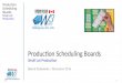 Production scheduling boards - November 2016