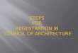 Registration council of architecture