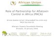 The role of the Partnership for Aflatoxin Control in Africa (PACA)