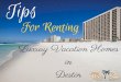 Tips for renting luxury vacation homes in destin