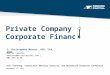 Private Company Corporate Finance