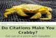 Preface to an EasyBib Workshop -- The Basics of Citation