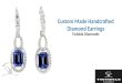 Custom Made Handcrafted Diamond Earrings