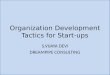Organization Development tactics for startups