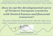 Aare Kasemets 'How to cut the developmental curve of Western European countries with limited human and financial resources?