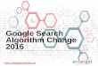 Google Search Algorithm Change/Updates in 2016