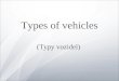 Vehicle types/typy vozidel