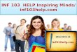 INF 103 HELP  Real Success / inf103help.com