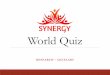Sathaye College Synergy 2014 World Quiz - Final - Conducted by QuizLabs