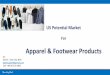 Us potential market for apparel and footwear products