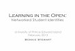 Learning in the open: Networked student identities