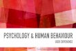 Psychology & Human Behaviour in User Experience