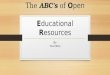 The ABC's of Open Educational Resources by Tina Miller