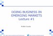 Doing business in emerging markets#1