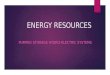 Energy resource: pumped storage system
