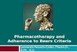 Pharmacotherapy and adherence to beers criteria (providers)