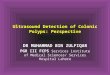 Ultrasound detection of colonic polyps Dr. Muhammad Bin Zulfiqar