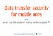 Data transfer security for mobile apps