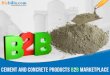 Cement and Concrete products b2b Marketplace
