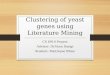 Clustering of yeast genes using Literature Mining