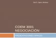 COEM 3001 negociación