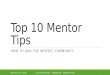 Top 10 Mentor Tips