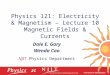 Magnetic Fields from Currents