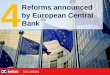 4 reforms announced by European Central Bank