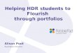 Helping HDR students to flourish through ePortfolio-Alison Poot