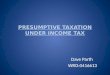 PRESUMPTIVE TAXATION UNDER INCOME TAX ACT,1961