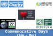 Commemorative Days (September - December)
