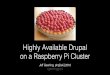 Highly available Drupal on a Raspberry Pi cluster