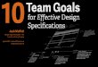 10 Team Goals for Effective Design Specifications