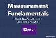 NYU: Measurement Fundamentals