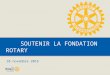 Soutenir la Fondation Rotary