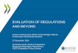 Evaluation of regulations and beyond -- Christiane Arndt, OECD Secretariat