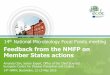 Feedback from the NMFP on Member States actions