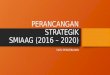 Perancangan Strategik SMIAAG 2016 - 2020
