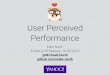 User-percieved performance