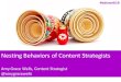 EDUWEB 16: Nesting Behaviors of Content Strategists