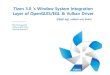 Tizen 3.0's Window System Integration Layer of OpenGLES/EGL & Vulkan Driver