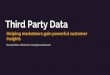 Third party Data : Helping Marketers gain powerful insights