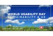 World Usability Day 2016: Sustainability & UX