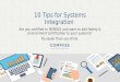 10 tips for Systems Integration