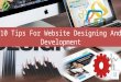 10 tips for website designing and development